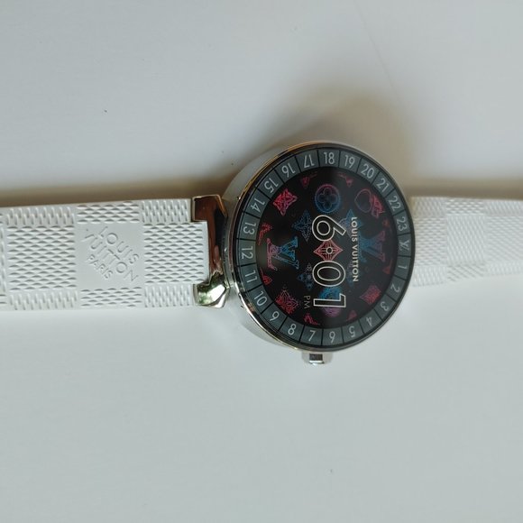 Louis Vuitton Tambour Horizon Stainless Steel Rubber belt Qa004 Unisex main image 12